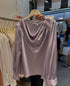 Cowl Neckline Long Sleeves